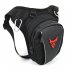 Motorcycle Waist Pack Drop Leg Bags Big Capacity Multiple Pockets Thigh Pouch Multifunctional Reflective Design Phone Storage Hip Bag For Hiking Climbing red la