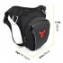 Motorcycle Waist Pack Drop Leg Bags Big Capacity Multiple Pockets Thigh Pouch Multifunctional Reflective Design Phone Storage Hip Bag For Hiking Climbing red la