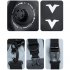 Motorcycle Waterproof Luggage Tail Bag  All weather Large Capacity Saddle Bags Powersports Saddlebags With Reflective Design  Bike Accessories black silver 40L