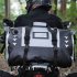 Motorcycle Waterproof Luggage Tail Bag  All weather Large Capacity Saddle Bags Powersports Saddlebags With Reflective Design  Bike Accessories Black and yellow 