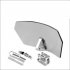 Motorcycle Wind Deflector Windshield Extension Spoiler with Adjustable Clip gray