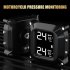 Motorcycle Wireless Tire Pressure Monitoring System Tpms High precision Digital Display Tyre External Sensors Monitor black