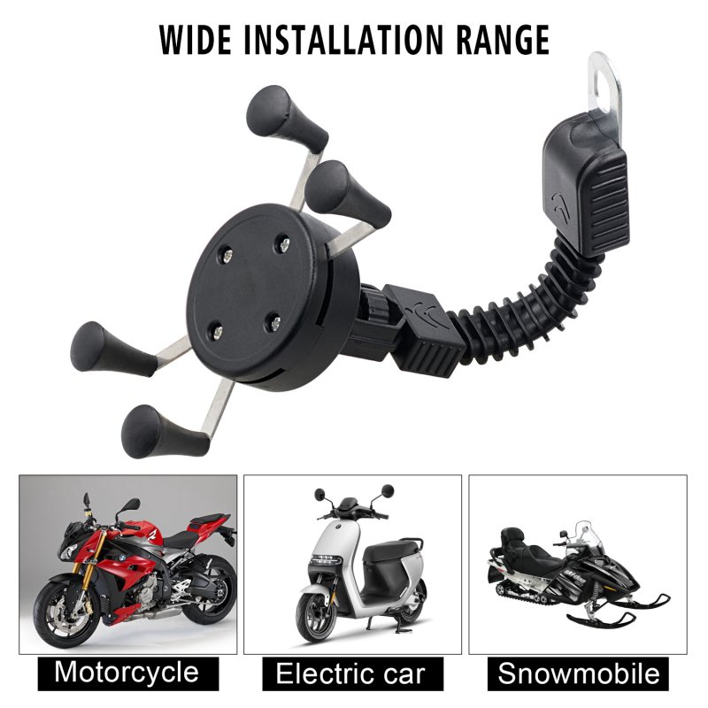 Motorcycle X-shaped Mobile  Phone  Holder Electric Bicycle Riding Shockproof Fixed Navigation Phone Holder X-shaped Mirror Base holder mobile phone holder