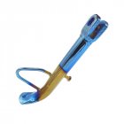 Motorcycle kickstand Electric Scooter Single Side Stand Leg Motorcycle refit pedal Electroplating temple  blue gold 
