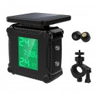 Motorcycles Tire Pressure Monitoring System LCD Backlight Display Wireless TPMS