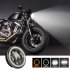 Motorcycles headlight 5 75  Round LED Projection Headlight for Motorcycle White light