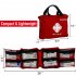 Mounchain First Aid Kit Lightweight Portable Multi Function Pocket Emergency Kit for Indoor and Outdoor Accidents Red First Aid Kit Zipper Pocket 