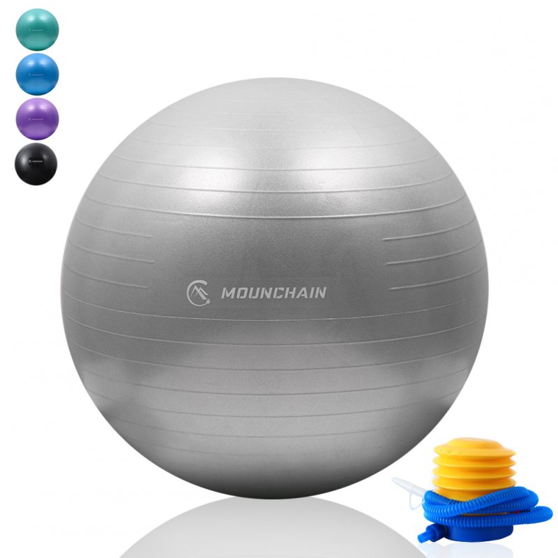 Mounchain Yoga Ball Slip-Resistant Surface Anti-Burst Exercise Ball for Home, Office, Balance, Yoga, Fitness