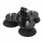 Mount Holder for GoPro HERO 6 5 4 3  3 2 SJCAM SJ4000 Triangle Screw Suction Cup Camera Stand Go Pro Accessories in Car black