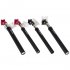 Mountain Bicycle Shockproof Seat Post Seat Straight Tube 31 6 black   red head