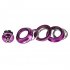 Mountain Bicycle Ultra light Built in Straight Pipe Bowl Set purple