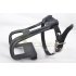 Mountain Bike Bicycle Dog Mouth Pedal Toe Clips with strong Nylon Strap black