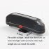 Mountain Bike Cushion with Light Bike Saddle Thicken Silicone Rear Lights Bike Seat Black green   red and blue tail lights 270 144mm