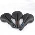 Mountain Bike Cushion with Light Bike Saddle Thicken Silicone Rear Lights Bike Seat Black and blue   2282 tail light 270 144mm