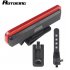 Mountain Bike Cushion with Light Bike Saddle Thicken Silicone Rear Lights Bike Seat Black red   2282 tail light 270 144mm