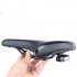 Mountain Bike Cushion with Light Bike Saddle Thicken Silicone Rear Lights Bike Seat Black and white  2213 tail light 270 144mm