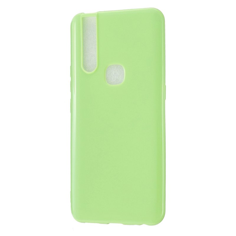 For VIVO V15/V15 Pro Cellphone Cover Slim Thin TPU Case Shock Absorption Mobile Phone Protective Cover  Fluorescent green