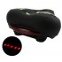 Mountain Bike Cushion with Light Thicken Widen Seat Comfortable Bike Seat Little red 270 200mm