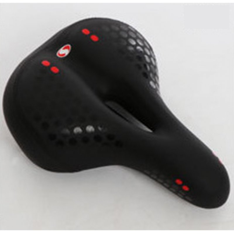 Mountain Bike Cushion with Light Thicken Widen Seat Comfortable Bike Seat Little red_270*200mm