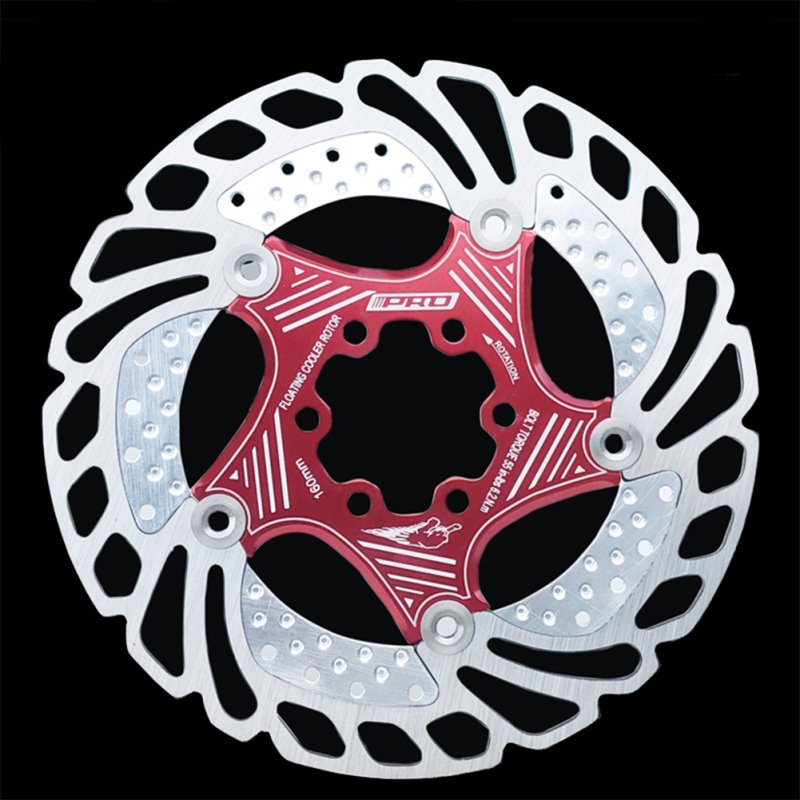 Mountain Bike Down Hill Floating Bicycle Brake 140 180 230 MM Six Nail Disc Cooling Brake Rotors Bicycle Accessories 203MM red (boxed genuine)
