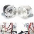 Mountain Bike Retro Headlights 3LED Dead Fly Lights Old fashioned Bicycle LED Lamp Silver