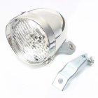 Mountain Bike Retro Headlights 3LED Dead Fly Lights Old fashioned Bicycle LED Lamp Silver