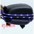 Mountain Bike Shelf Package Hard Cover Tool Bag with Rain Cover and Light Bike Bag Black   with blue light Lighted