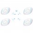 Mouse Jiggler Undetectable Mouse Mover With Timer Function LED Lights Plug Play Move Mechanical Turntable Pad White
