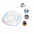 Mouse Jiggler Undetectable Mouse Mover With Timer Function LED Lights Plug Play Move Mechanical Turntable Pad White