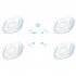 Mouse Jiggler Undetectable Mouse Mover With Timer Function LED Lights Plug Play Move Mechanical Turntable Pad White