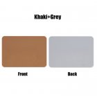 Mouse  Pad  Double sided  Non slip Plain Color Waterproof Leather Gaming Mouse Mat Brown grey