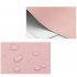 Mouse  Pad  Double sided  Non slip Plain Color Waterproof Leather Gaming Mouse Mat Pink gray