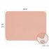 Mouse  Pad  Double sided  Non slip Plain Color Waterproof Leather Gaming Mouse Mat Pink gray