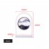 Moving Sand Art Lamp Sand Lamp With LED Light Transparent Glass Stainless Steel Bracket 3D Mobile Sand Painting Table Lamp Decor For Bedroom Living Room black q
