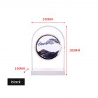 Moving Sand Art Lamp Sand Lamp With LED Light Transparent Glass Stainless Steel Bracket 3D Mobile Sand Painting Table Lamp Decor