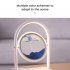 Moving Sand Art Lamp Sand Lamp With LED Light Transparent Glass Stainless Steel Bracket 3D Mobile Sand Painting Table Lamp Decor For Bedroom Living Room black q