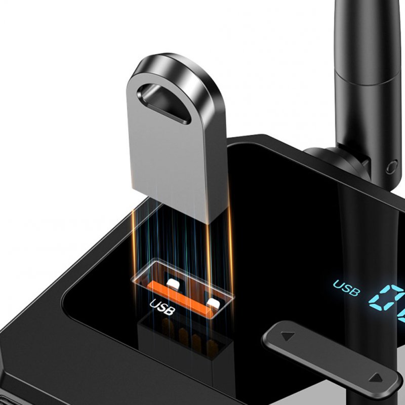 C36 Bluetooth 5.3 Receiver Digital Display Fiber Optic Coaxial Adapter for Pc Tv Headphones 