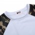 MrWonder Men Cotton Camouflage Short Sleeve Slim Fit Baseball T Shirt