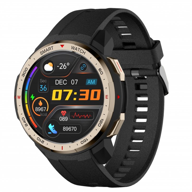 Mt12 Intelligent Watch Electronic Compass 8g Music Memory Recording Bluetooth-compatible Calling Sports Monitoring Bracelet gold