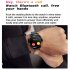 Mt13 Intelligent Watch 1 32 Inch 360x360 Hd Screen Bluetooth compatible Calling Blood Oxygen Heart Rate Monitoring Waterproof Bracelet black