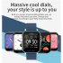Mt28 Men Women Smart Watch 1 54 inch Large Full Touch screen Multi functional Sports Wristwatch Compatible For Ios Android black steel belt