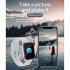 Mt28 Men Women Smart Watch 1 54 inch Large Full Touch screen Multi functional Sports Wristwatch Compatible For Ios Android silver steel belt
