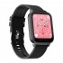 Mt28 Men Women Smart Watch 1 54 inch Large Full Touch screen Multi functional Sports Wristwatch Compatible For Ios Android black Silicone belt