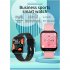 Mt28 Men Women Smart Watch 1 54 inch Large Full Touch screen Multi functional Sports Wristwatch Compatible For Ios Android pink Silicone belt