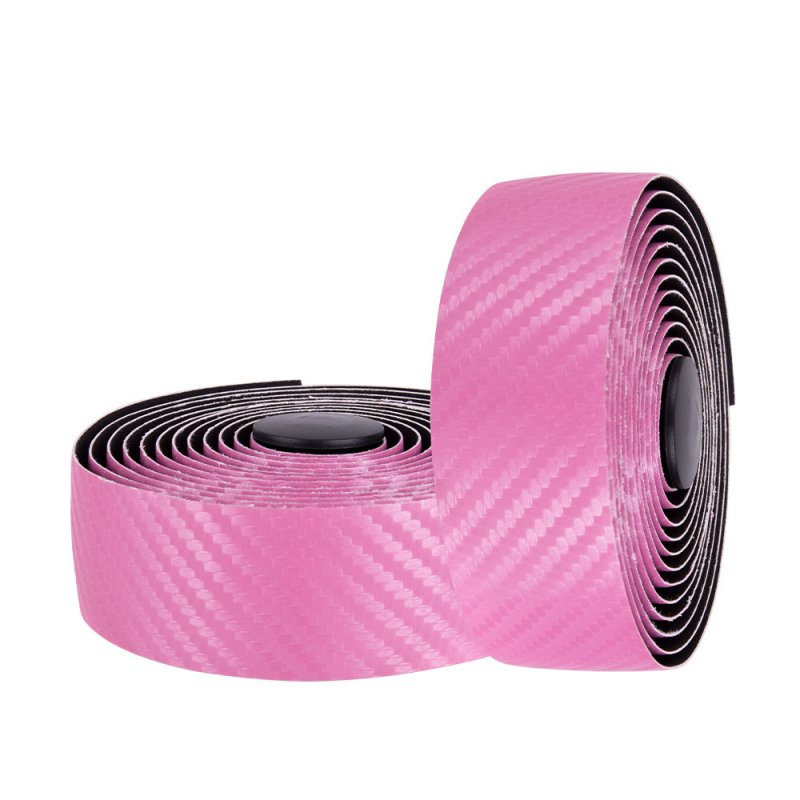 Mtb Handlebar Tape Road Bike Sports Bicycle Handlebar Anti-slip Belt Strap Carbon Fiber Strap Pink