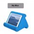 Multi Angle Pillow Tablet Read Holder Stand Foam Lap Rest Cushion for Pad Phone sky blue Without net bag