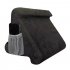 Multi Angle Pillow Tablet Read Holder Stand Foam Lap Rest Cushion for Pad Phone gray With net pocket
