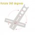 Multi Angle Ruler Movable Template Angle Measuring Model Tool