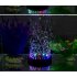 Multi Color Changing Underwater Submersible Aquarium Bubble Light 12 LEDs Air Bubble Lamp Round Shape with 4 92in Diameter for Fish Tank
