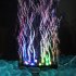 Multi Color Changing Underwater Submersible Aquarium Bubble Light 12 LEDs Air Bubble Lamp Round Shape with 4 92in Diameter for Fish Tank